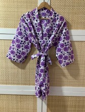 Load image into Gallery viewer, ANISHA PURPLE Short Kimono