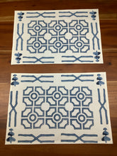 Load image into Gallery viewer, BAMBUSA BLUE Placemat and Napkin Set
