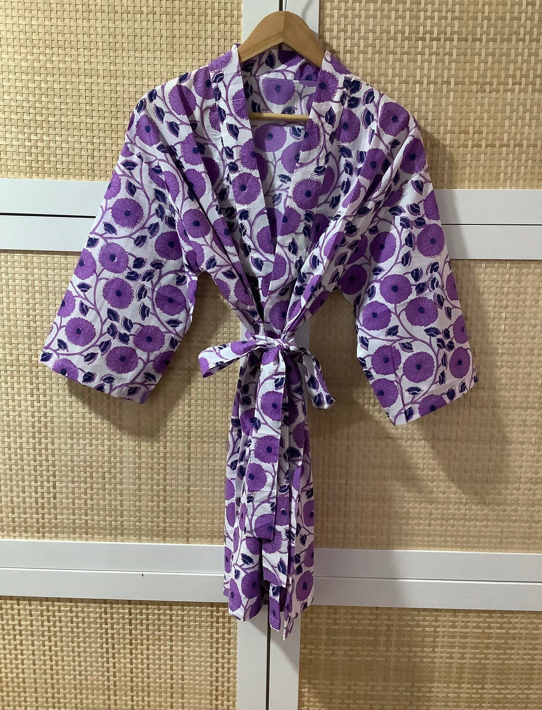 ANISHA PURPLE Short Kimono