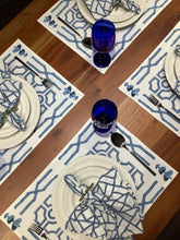 Load image into Gallery viewer, BAMBUSA BLUE Placemat and Napkin Set
