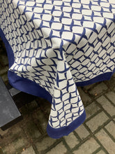 Load image into Gallery viewer, SHANKHA ROYAL BLUE Table Cover (Cotton Canvas)
