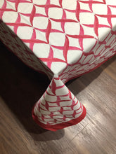 Load image into Gallery viewer, SHANKHA RED Table Cover (Cotton Canvas)
