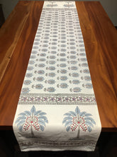 Load image into Gallery viewer, PALMA Blue Table Runner
