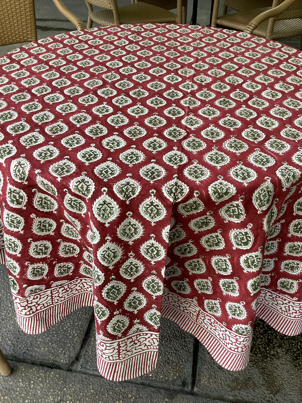 TAMIL RED Table Cover
