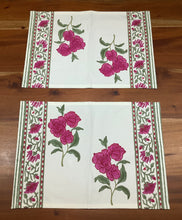 Load image into Gallery viewer, BOUGAINVILLEA Placemat and Napkin Set
