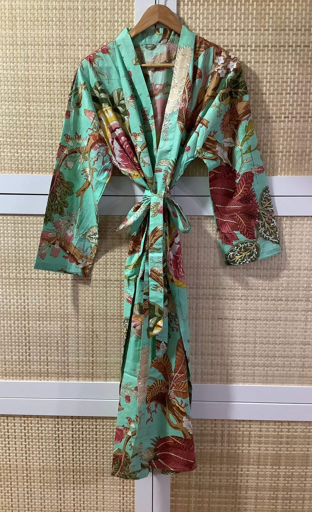 AMIDA TURQUOISE Long Kimono