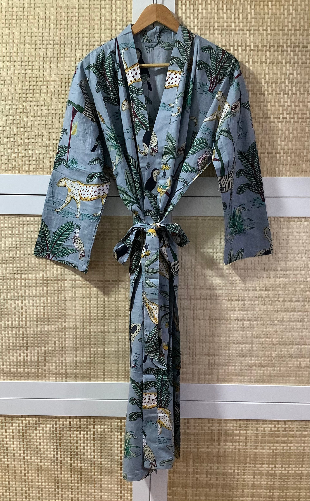 ENA TROPICAL BLUE Long Kimono