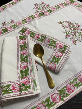 Load image into Gallery viewer, PINK MANDEVILLA Placemat and Napkin Set
