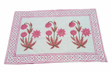 Load image into Gallery viewer, PINK PETAL and LEAF Placemat and Napkin Set
