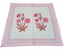 Load image into Gallery viewer, PINK PETAL and LEAF Placemat and Napkin Set
