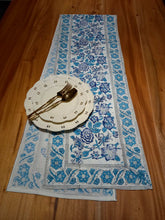Load image into Gallery viewer, BLUE ROSE Table Runner

