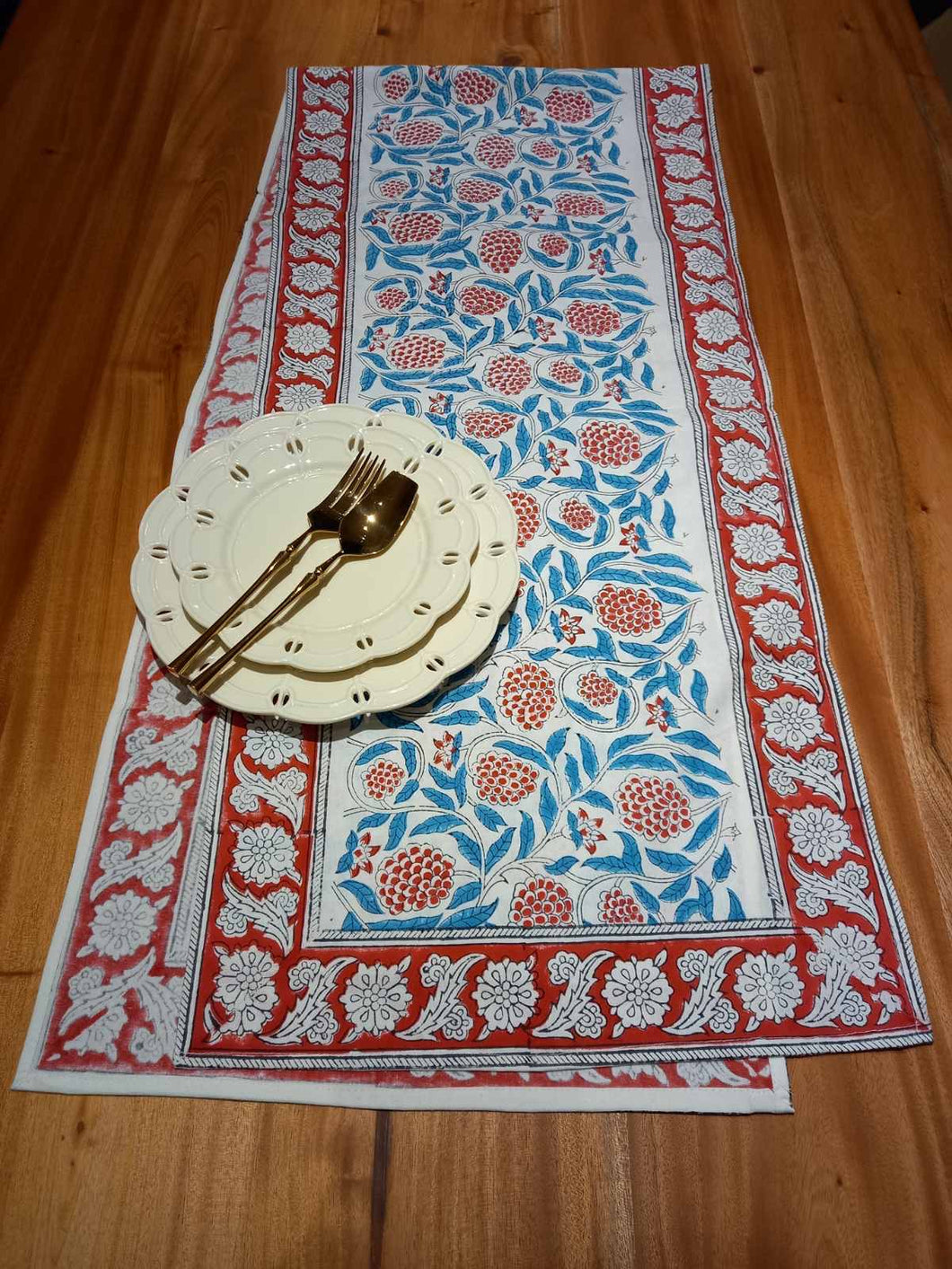 SHALEENA BLUE Table Runner