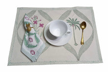 Load image into Gallery viewer, COCO and FLOWER Placemat and Napkin Set
