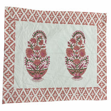 Load image into Gallery viewer, PEACH FLORAL Basket Placemat and Napkin Set
