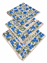 Load image into Gallery viewer, BLUE BLOSSOMS Placemats Set
