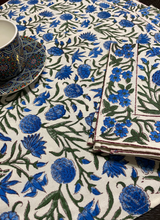 Load image into Gallery viewer, BLUE BLOSSOMS Placemats Set
