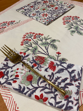 Load image into Gallery viewer, RED SANTAN Placemat and Napkin Set
