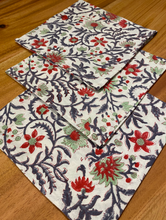 Load image into Gallery viewer, RED SANTAN Placemat and Napkin Set
