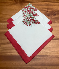Load image into Gallery viewer, RUDRA RED Table Cover and Napkin Set
