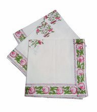 Load image into Gallery viewer, PINK MANDEVILLA Placemat and Napkin Set

