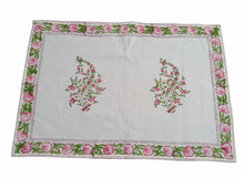 Load image into Gallery viewer, PINK MANDEVILLA Placemat and Napkin Set
