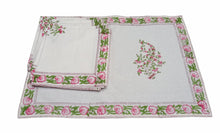 Load image into Gallery viewer, PINK MANDEVILLA Placemat and Napkin Set
