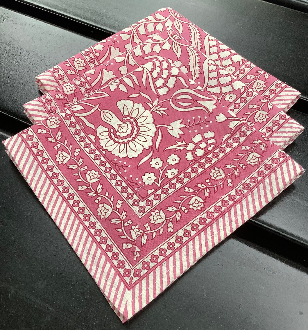 NEELA PINK Napkins Set (last set)