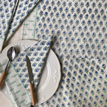 Load image into Gallery viewer, VIOLET and LEAF Placemat and Napkin Set
