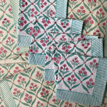 Load image into Gallery viewer, CAPRI and Magenta Placemat and Napkin Set
