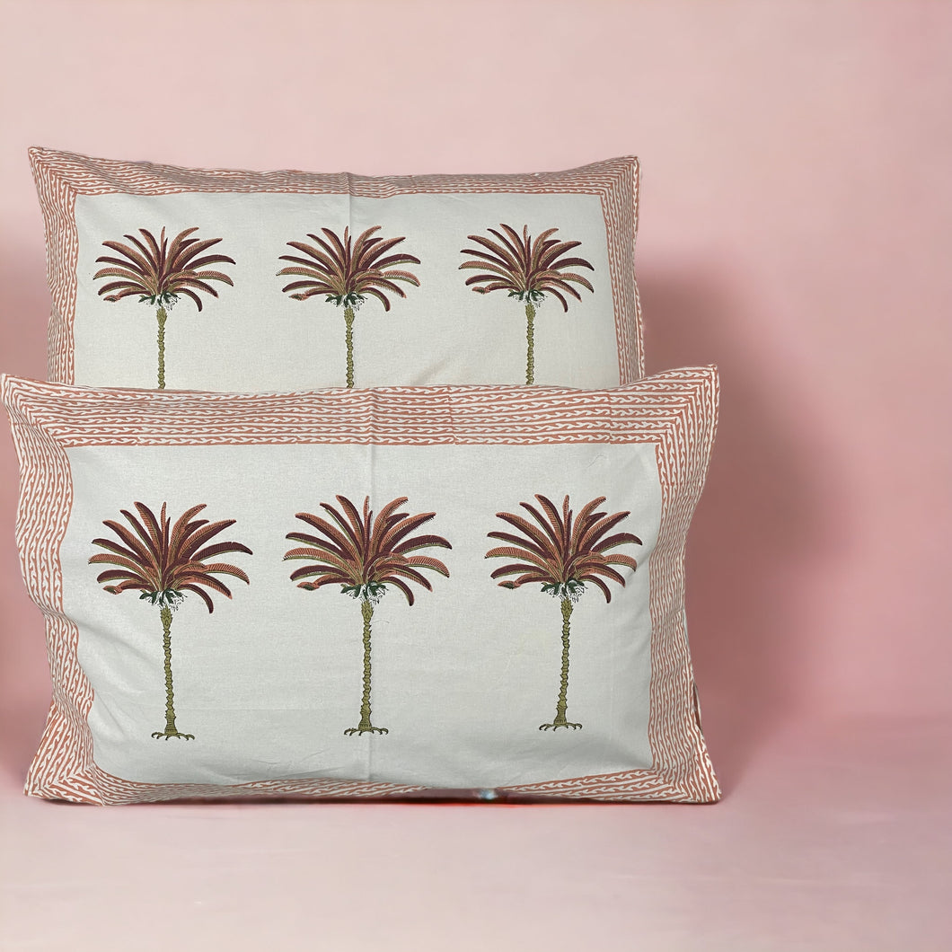 PALMA PEACH Pillow Cover
