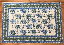Load image into Gallery viewer, GAJA BLUE and GREEN Placemat and Napkin Set
