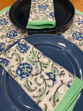 Load image into Gallery viewer, BLUE PETAL Napkin Set
