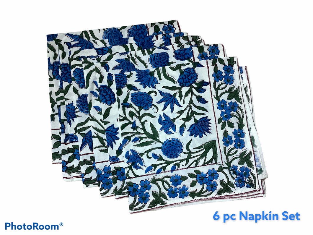 NAPKIN SET Blue Blossom