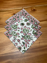 Load image into Gallery viewer, SALMON FLORAL Placemat and Napkin set
