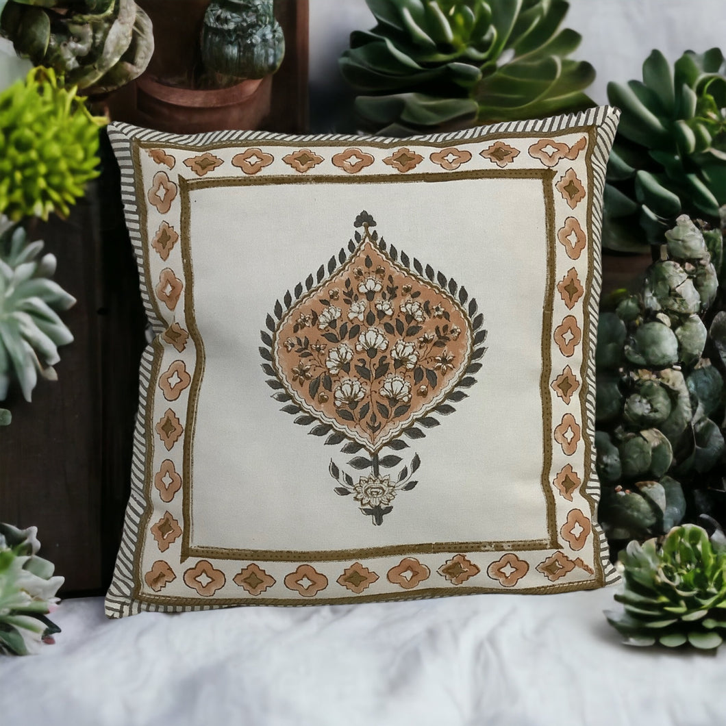 GARDENIA Throw Pillow Case