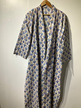 Load image into Gallery viewer, LENA BLUE &amp; WHITE Long Kimono
