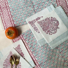 Load image into Gallery viewer, LEAF and GEO Placemat and Napkin Set
