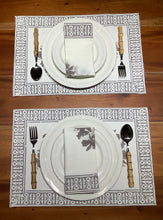 Load image into Gallery viewer, SILVER LILY Placemat and Napkin Set
