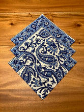Load image into Gallery viewer, GAJA BLUE Paisley Placemats and Napkins Set
