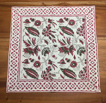 Load image into Gallery viewer, BURGUNDY BLOOM Placemat and Napkin Set
