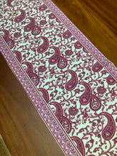 Load image into Gallery viewer, PINK PAISLEY Table Runner
