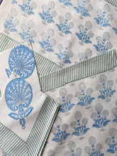 Load image into Gallery viewer, AZURE and Stripes Placemat and Napkin Set
