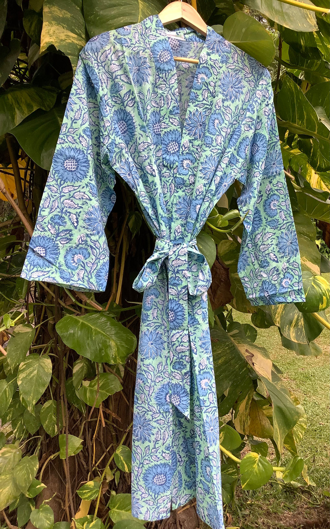 BLUE DAISY Long Kimono