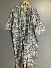 Load image into Gallery viewer, MANJULA BLUE GRAY Long Kimono
