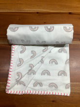 Load image into Gallery viewer, RAINBOW MINI BABY BLANKET

