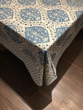 Load image into Gallery viewer, TAMIL BLUE Table Cover only (Cotton Canvas)
