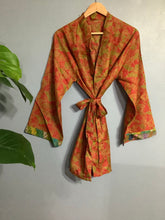 Load image into Gallery viewer, HAPPA Short Silk Kimono
