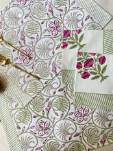 Load image into Gallery viewer, LILAC and STRIPES Placemat and Napkin Set
