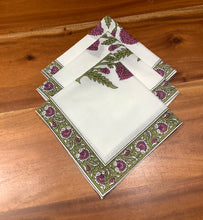 Load image into Gallery viewer, OLIVE AND MULBERRY Placemat and Napkin Set
