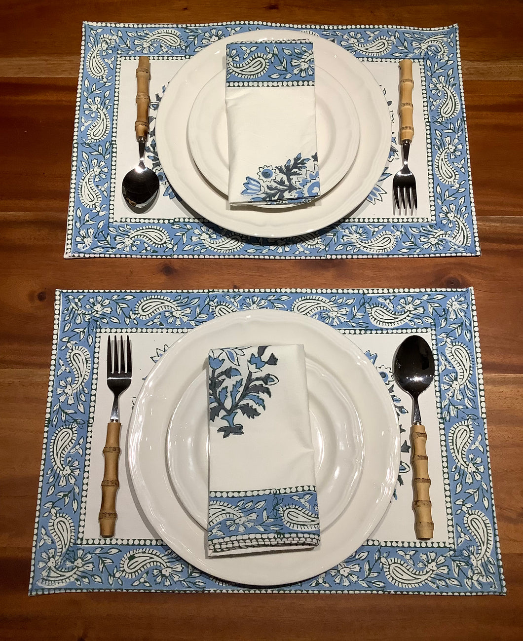 PAISLEY and BUSH Placemat and Napkin Set